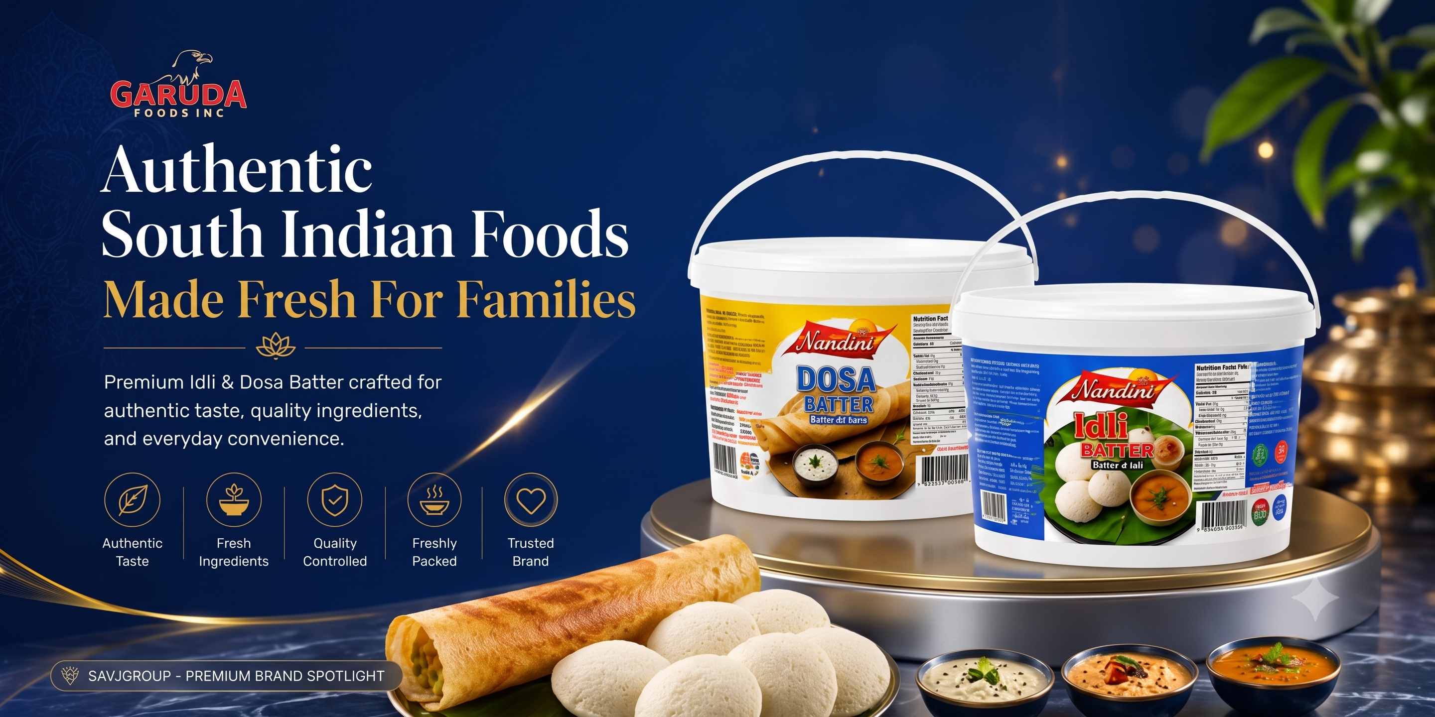Garuda Foods Inc – South Indian Food Distribution Website
